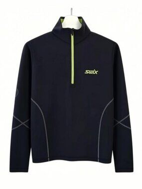 SWIX Black Half-Zip  mid layer men’s size s
